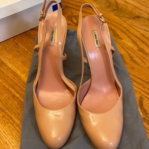 Miu Miu nude sling back heels